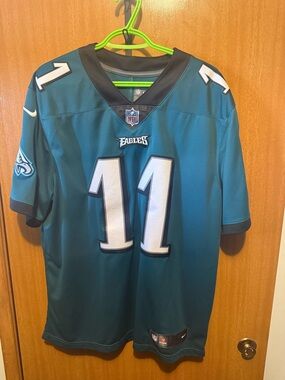 NFL Teal and Black On-Field Dri-FIT Jersey
